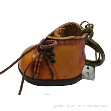 Leather Shoe USB Drive 32GB, with Plug-and-Play Function, Customized Logos Are Accepted